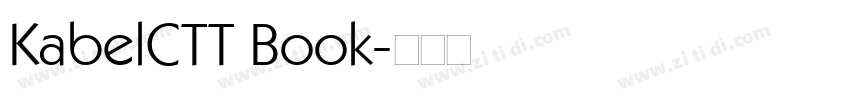 KabelCTT Book字体转换